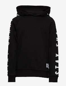 NKMOLEON LS SWEAT WH BRU - BLACK