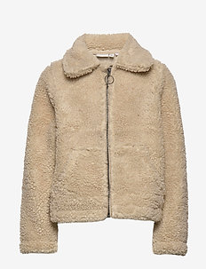 NKFOLGA TEDDY JACKET - PURE CASHMERE