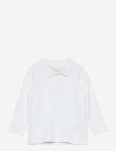 NMMFRANES LS POLO - long-sleeved polos - bright white