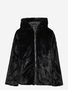 NKFMARRY FAUX FUR JACKET PB - faux fur jakker - black