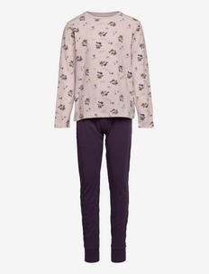NKFNIGHTSET GRAY LILAC FAIRY - pyjamasset - gray lilac