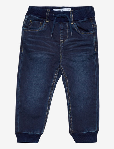NMMBOB DNMABRUS 3719 BRU SWE PANT - jeans - dark blue denim