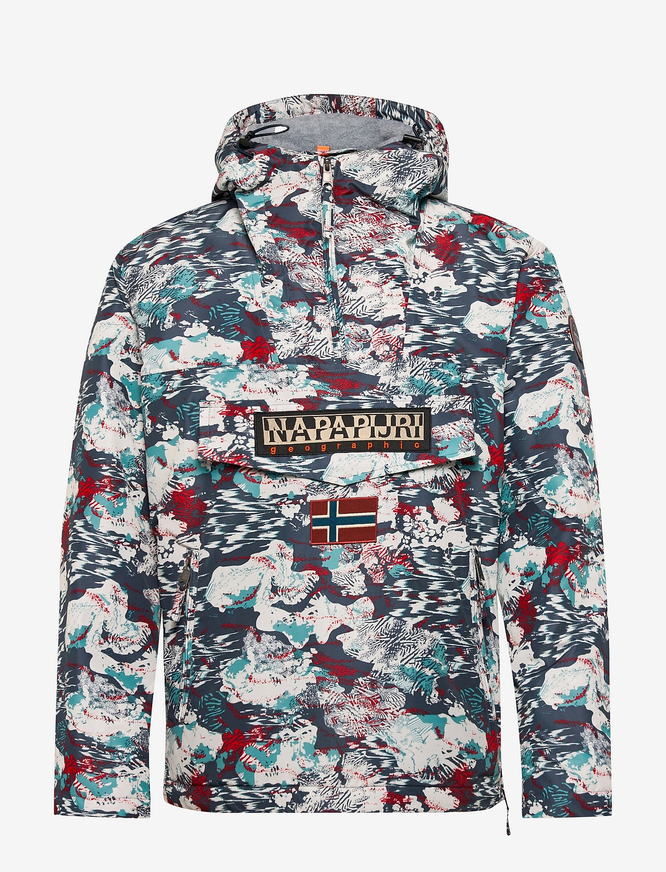 napapijri jacket rainforest multi patch