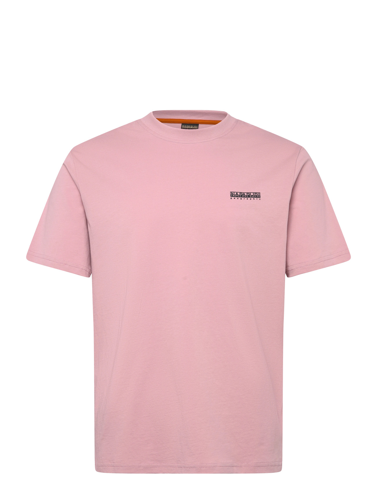 Napapijri S-Small Box Ss American B Raq, XL, Pink, T-Shirts > Kortærmede, Herre