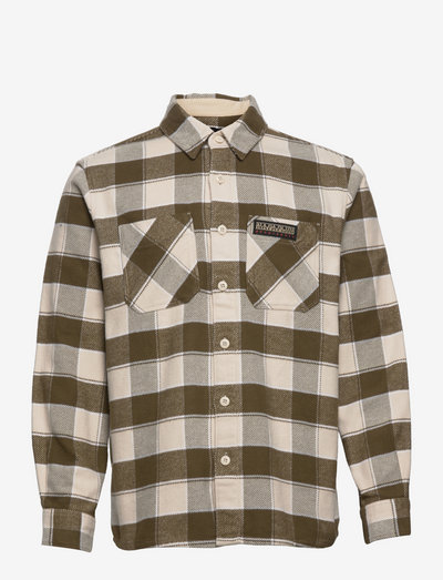 G-AGYL - checkered shirts - beige check