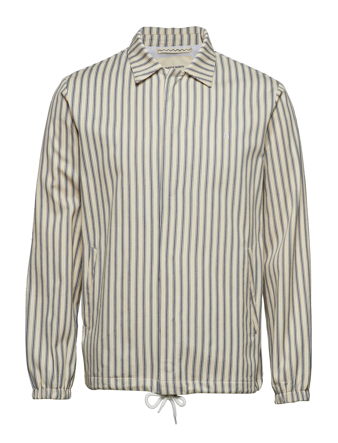 Striped Herringb Coach Jacket Dun Jack Creme Native North native north kopen in de aanbieding Striped Herringb Coach Jacket Dun Jack Creme Native North native north kopen in de aanbieding