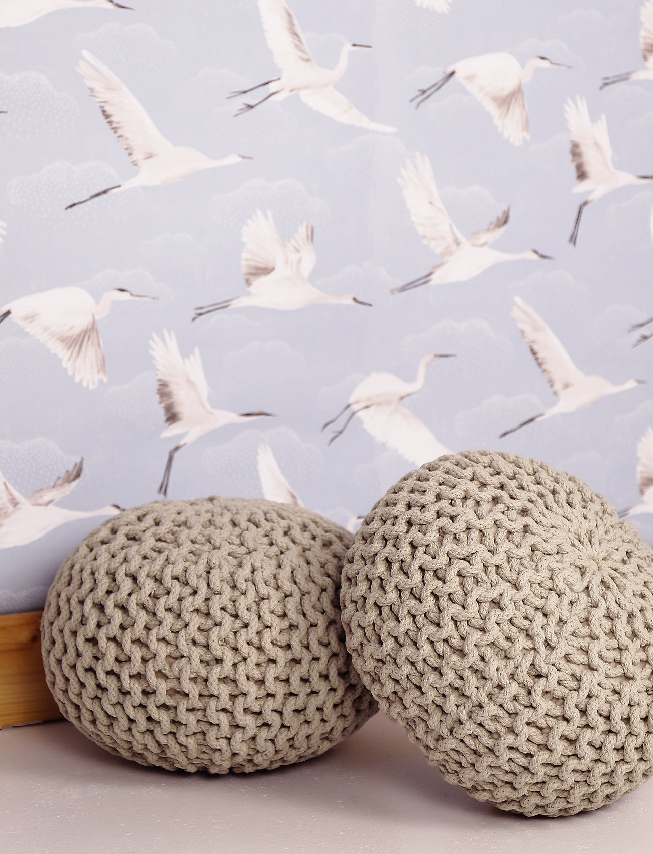 Nattiot Pouf Lili, One Size, Beige, Møbler > Puffer, Børn