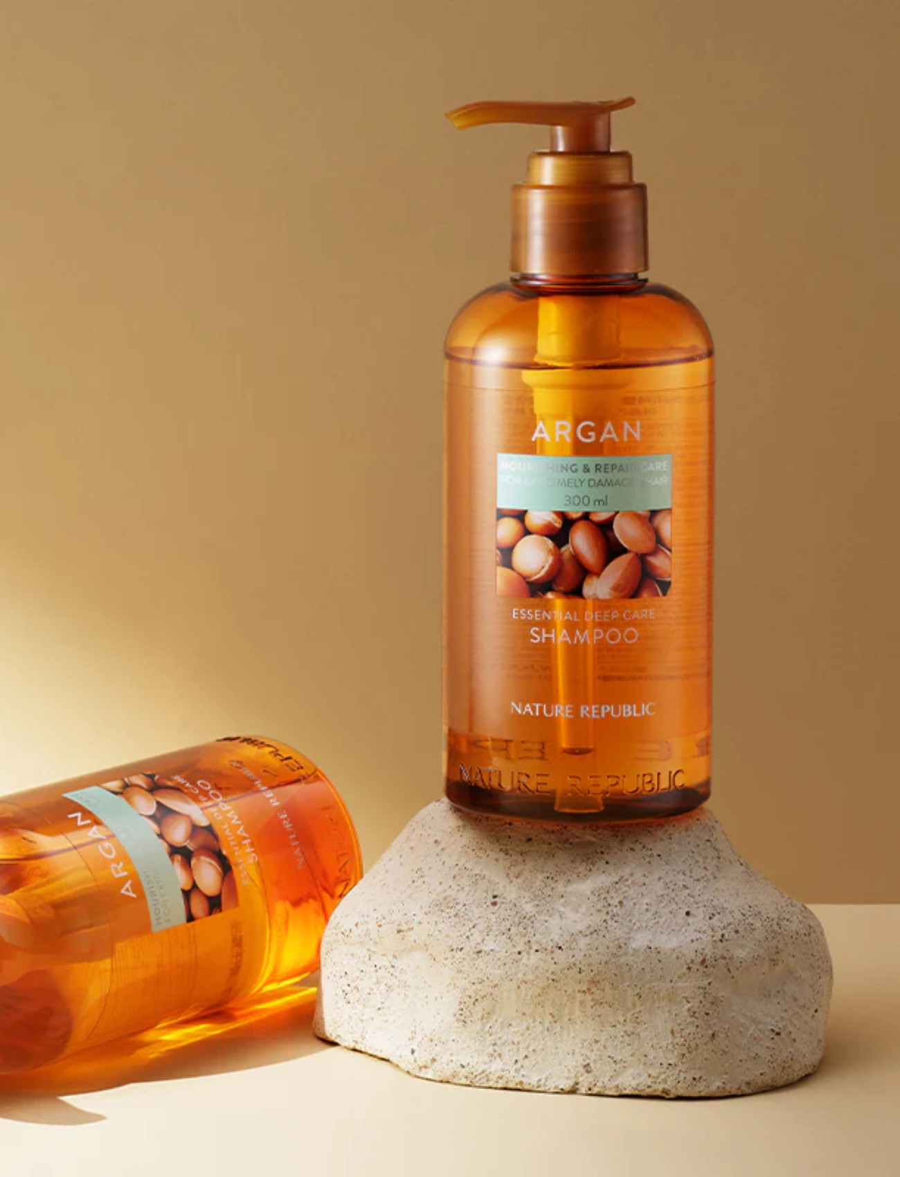 Nature Republic Argan Essential Moisture Repairing Shampoo, 300 ml, Nude, Pleje > Shampoo, Dame