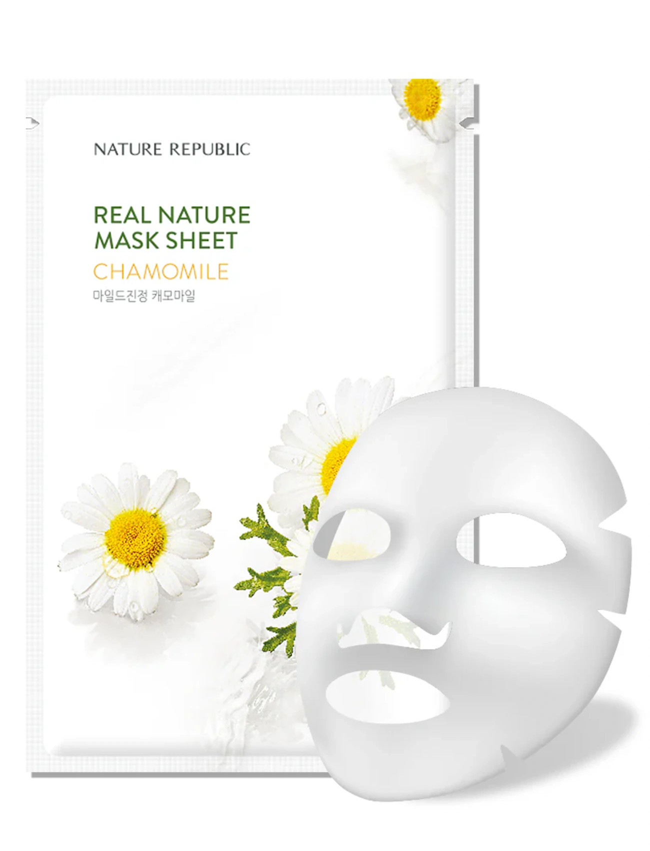 Nature Republic Real Nature Mask Sheet Chamomile, 23 ml, Nude, Masker > Sheetmask, Dame