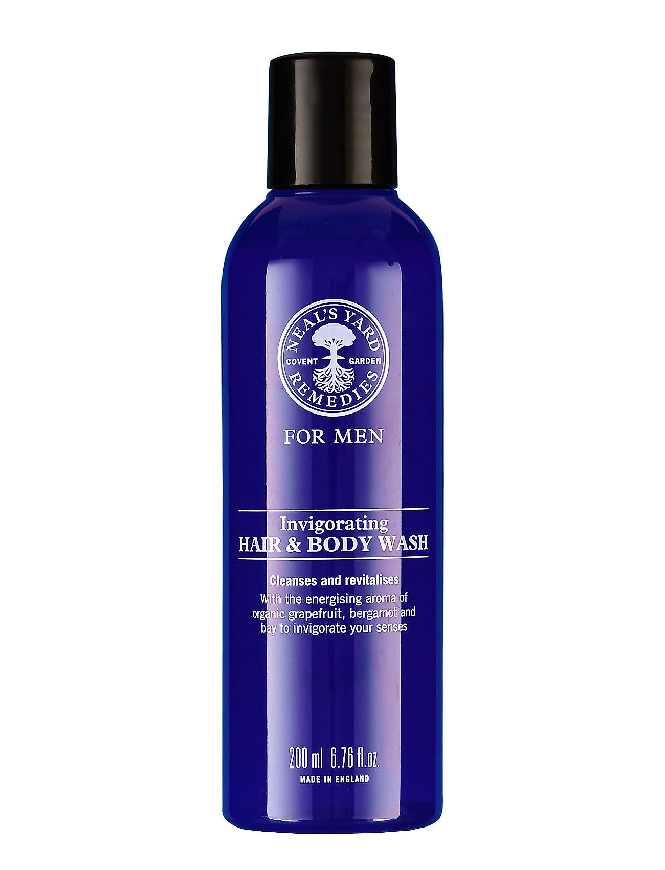 Invigorating Hair & Body Wash Beauty MEN Skin Care Body Shower Gel Nude Neal's Yard Remedies