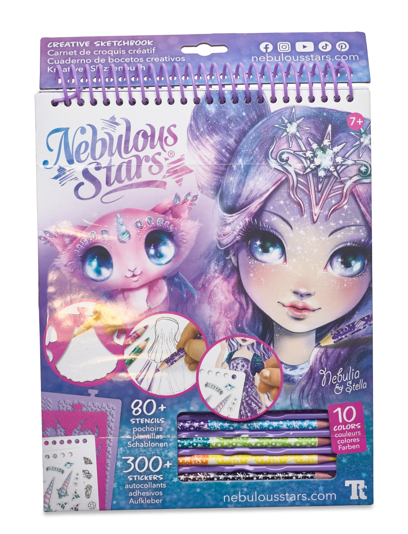 Nebulous Star Creative Sketchbook Nebulia Toys Creativity Drawing & Crafts Drawing Coloring & Craft Books Multi/patterned Nebulous Stars