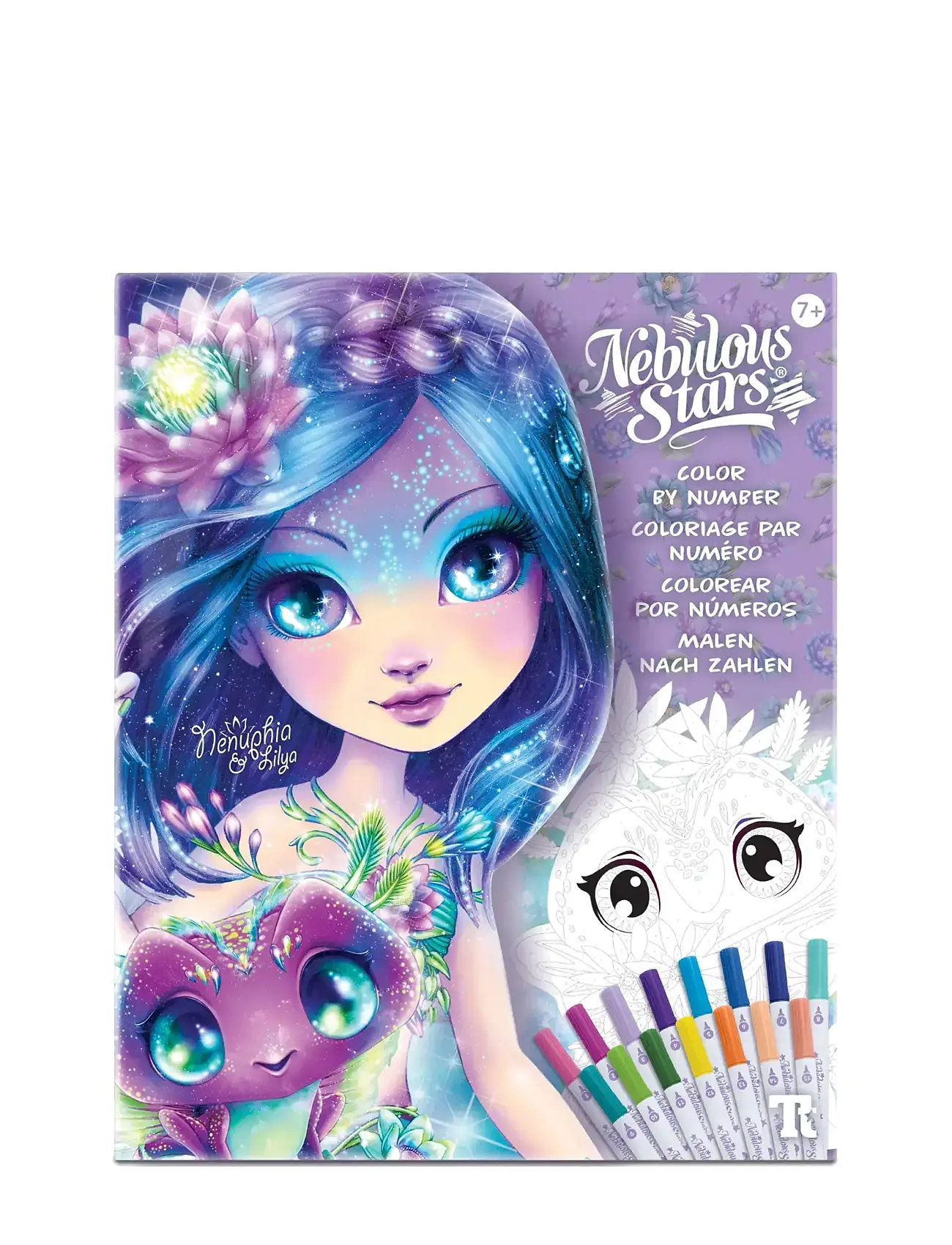 Nebulous Stars Color-By-Number Book Set - Nenuphia Toys Creativity Drawing & Crafts Drawing Coloring & Craft Books Multi/patterned Nebulous Stars