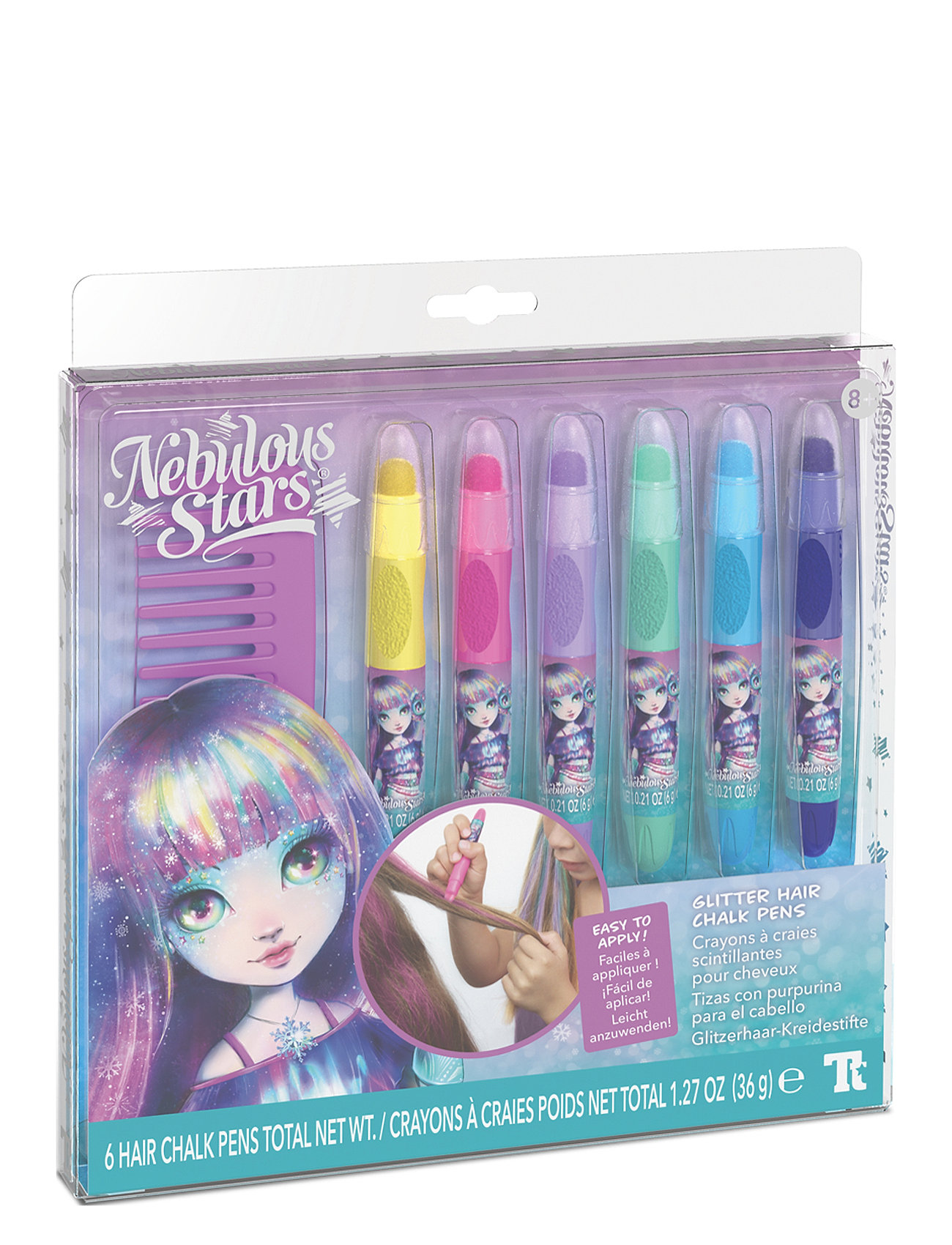 Nebulous Star Glitter Hair Chalks Toys Face Paints Multi/patterned Nebulous Stars