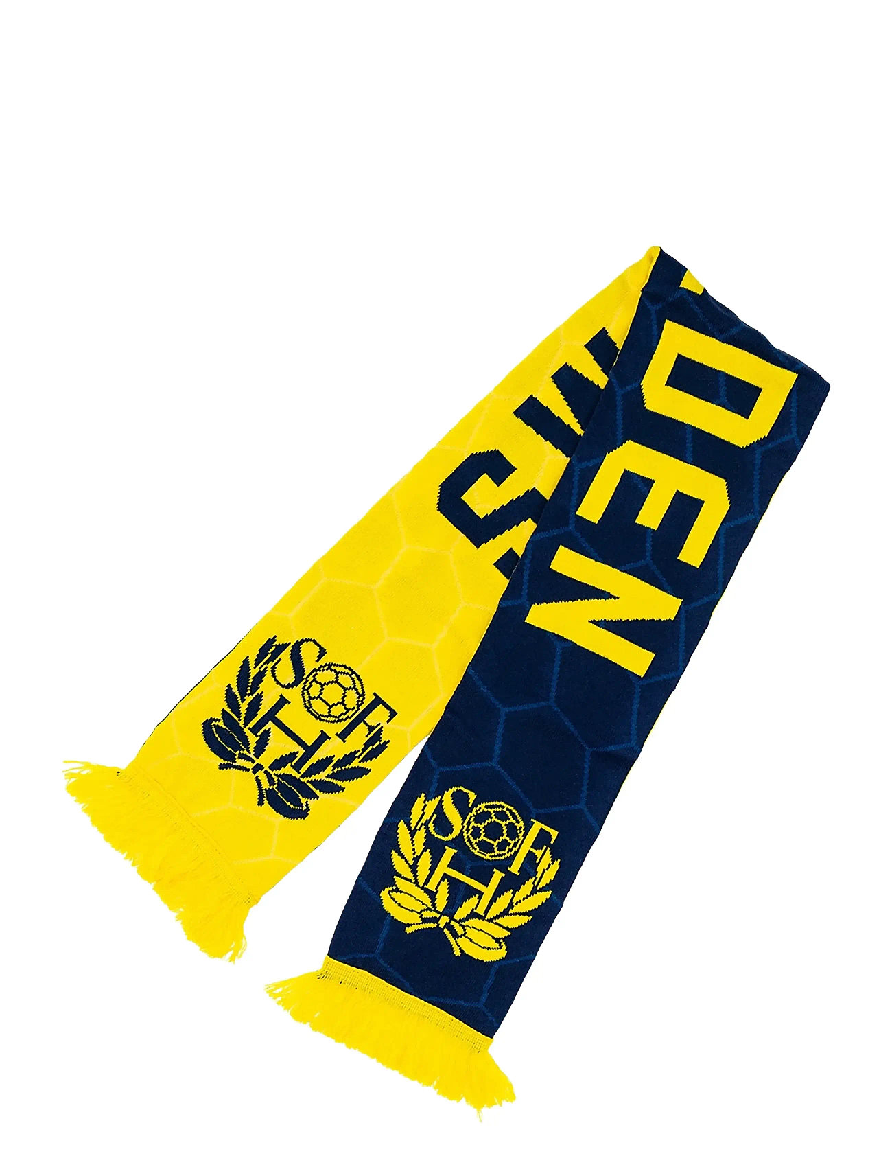 NeH Shf Knitted Scarf Jacquard Yellow/Blue, One Size, Multi/patterned, Sport Accessories > Sport Scarves & Neckwarmer, Dame