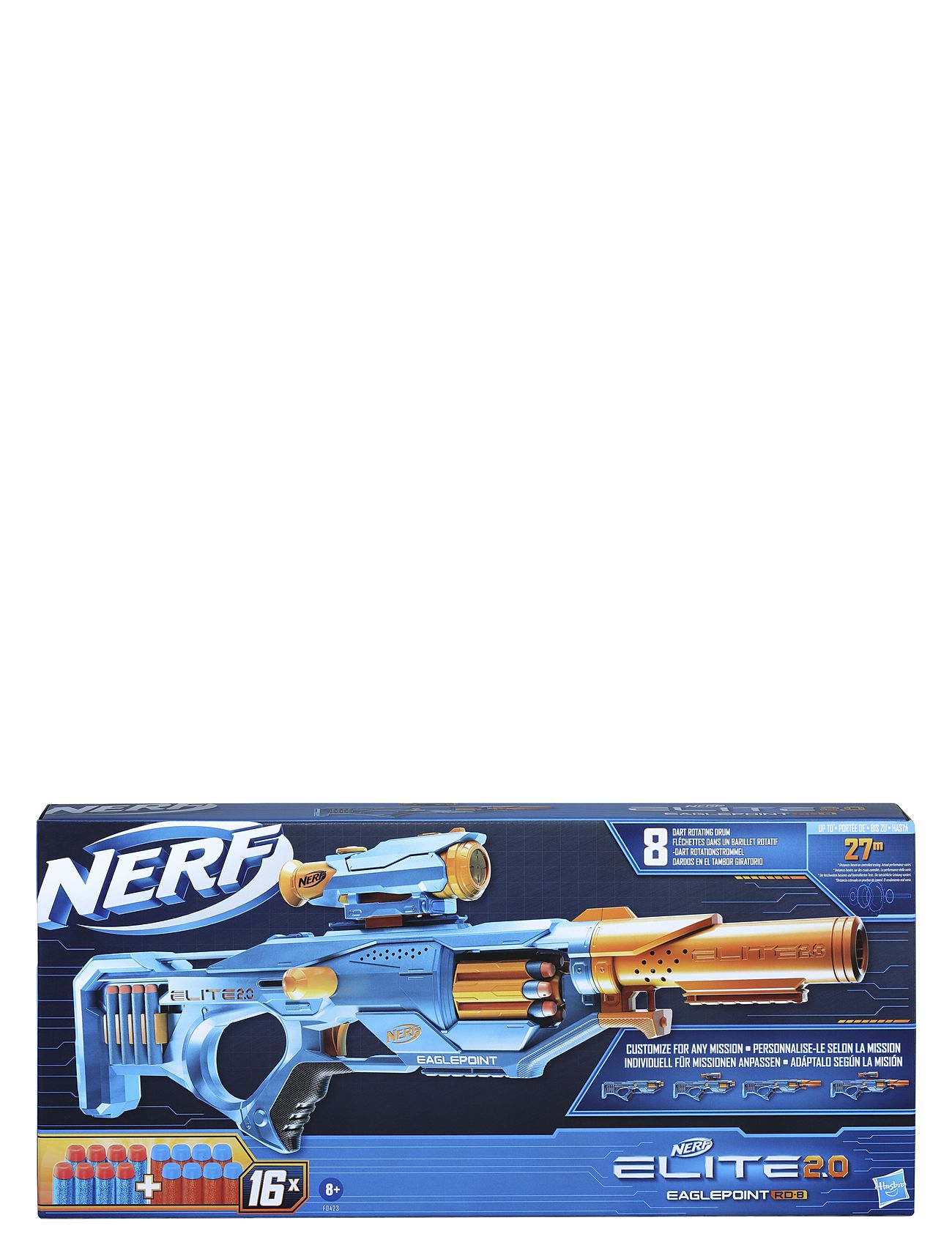Nerf Nerf Elite 2.0 Eaglepoint Rd-8, One Size, Multi/patterned, Legetøj > Toy Guns, Børn