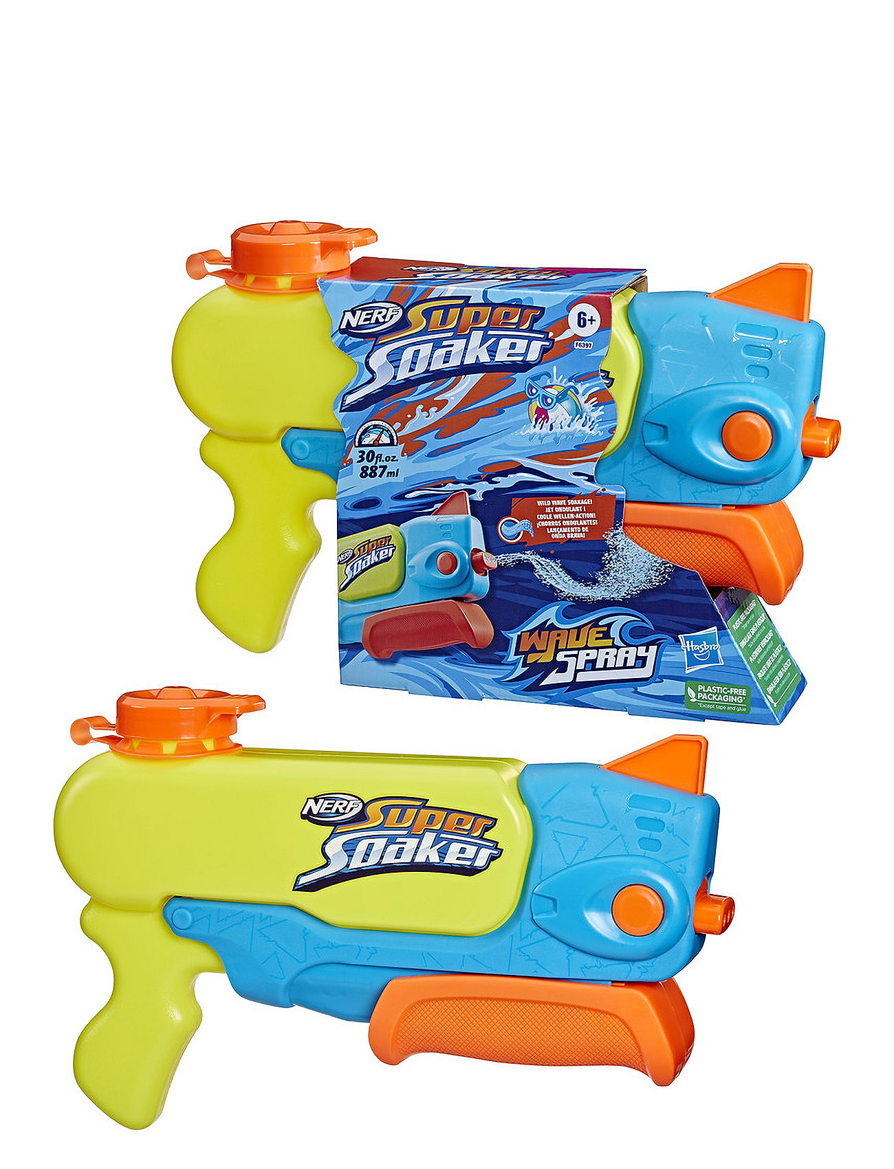 Super Soaker Wave Spray 887 Ml Toys Bath & Water Toys Water Toys Multi/patterned Nerf