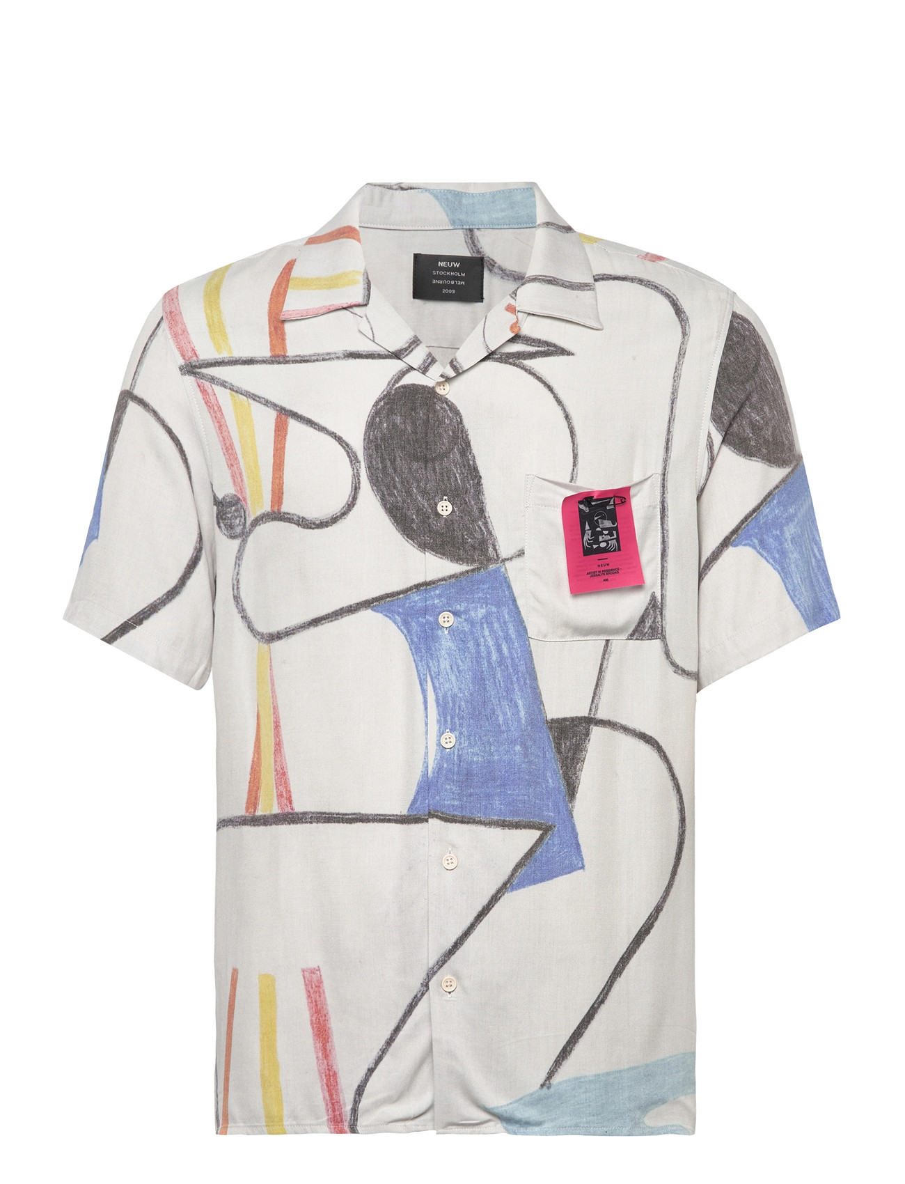NEUW Brooks Art Shirt 2White Art Weiß - L - Herren