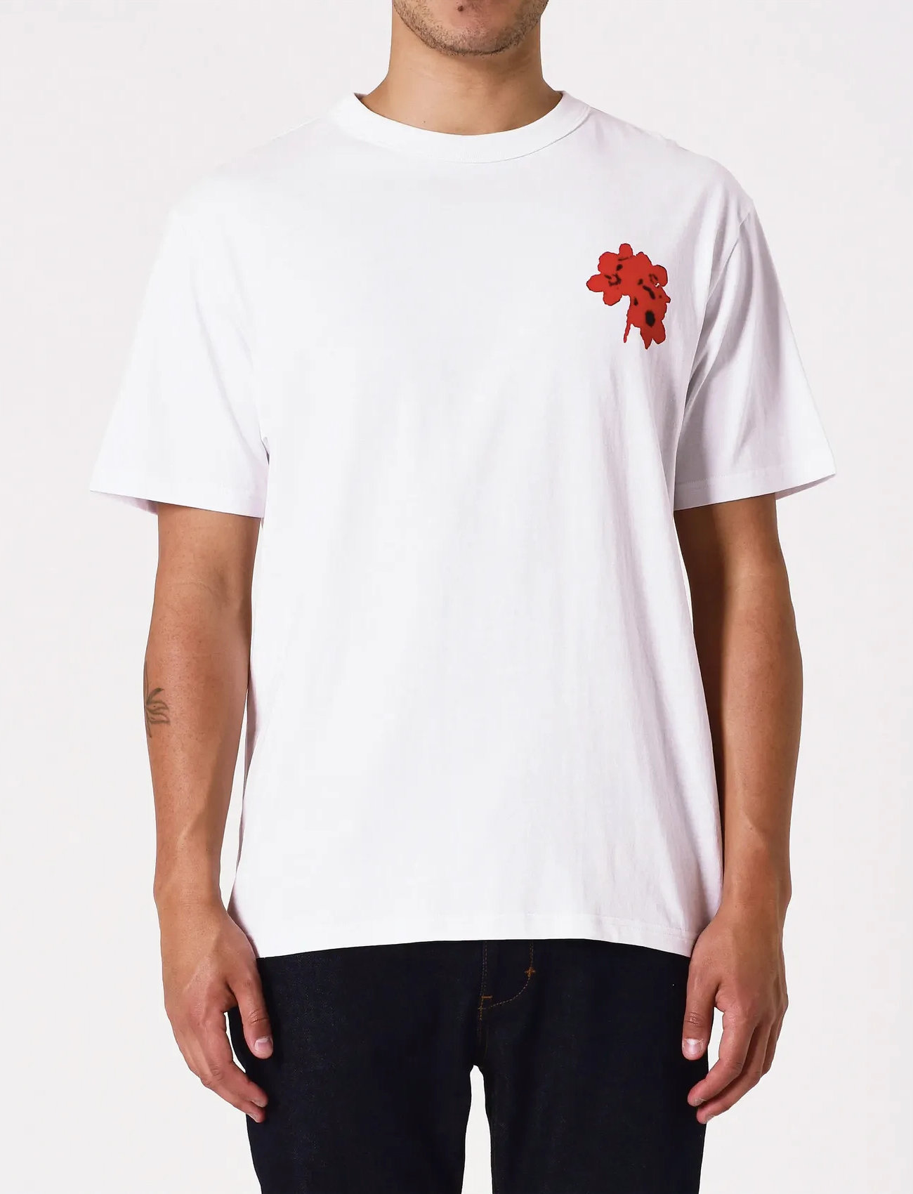 NEUW Meadow Teewhite, M, White, T-Shirts > Kortærmede, Herre