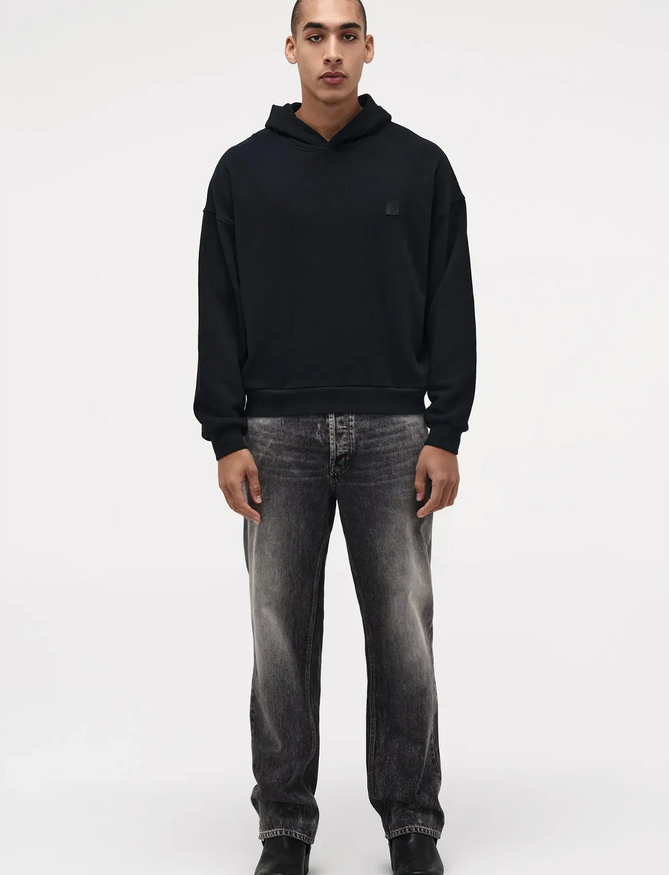 NEUW Oversized Hoodieblack, S, Black, Sweatshirts & Hættetrøjer > Hættetrøjer, Herre