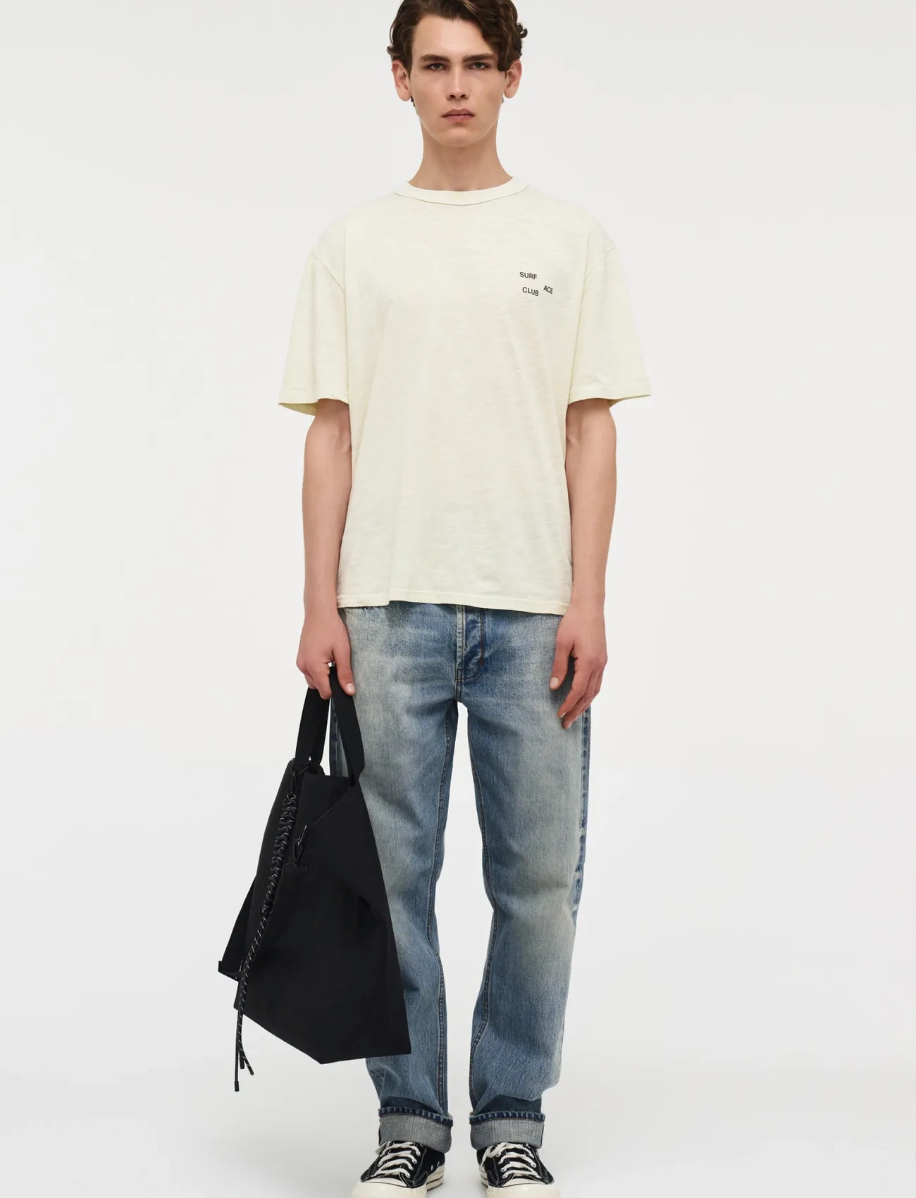 NEUW Antho Teewhite, S, White, T-Shirts > Kortærmede, Herre