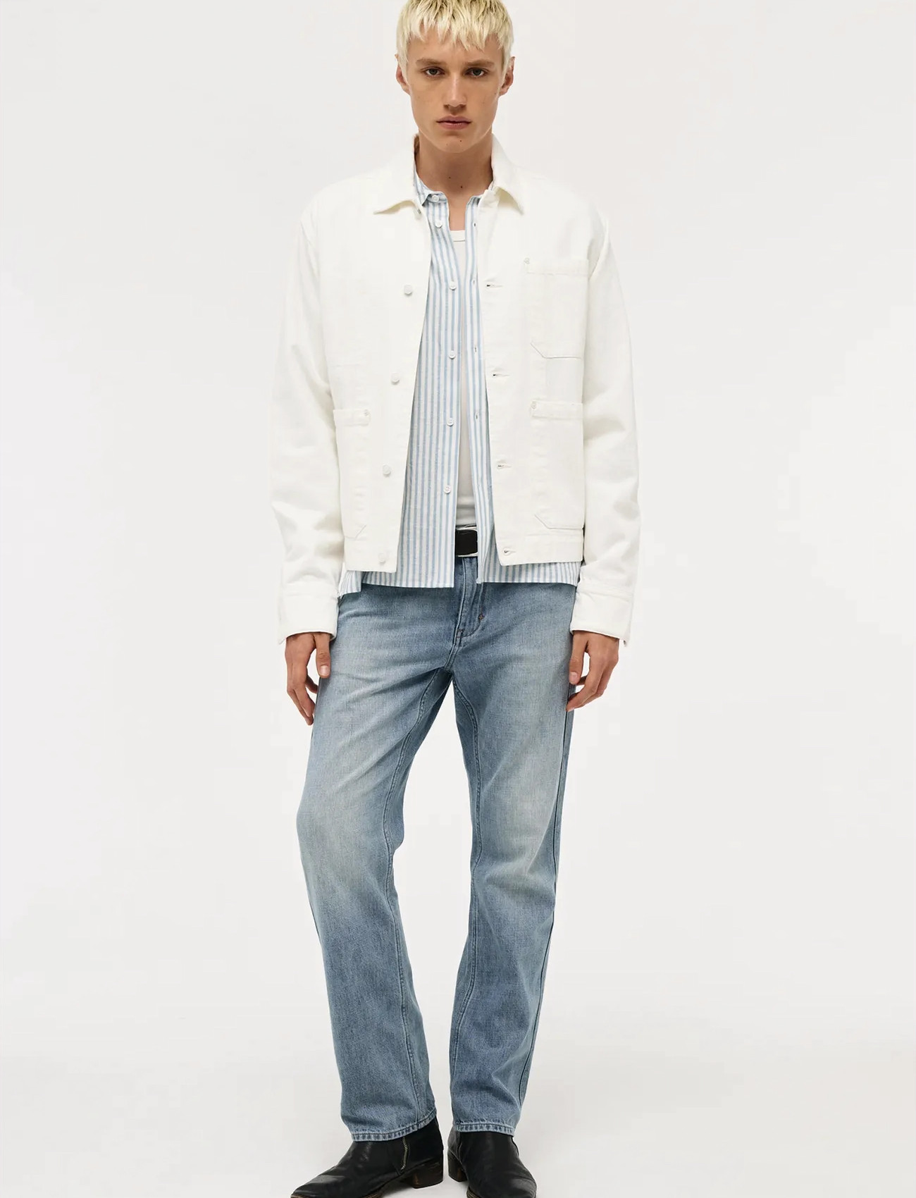 NEUW Rebel Straight Visionmid Vintage Indigo, 30 x 30, Blue, Jeans > Almindelige, Herre