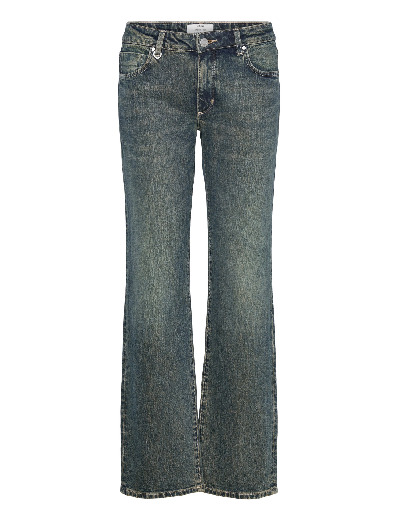 NEUW Mia Straight Romeo Mid Vintage Blau Blau - 28 - Damen