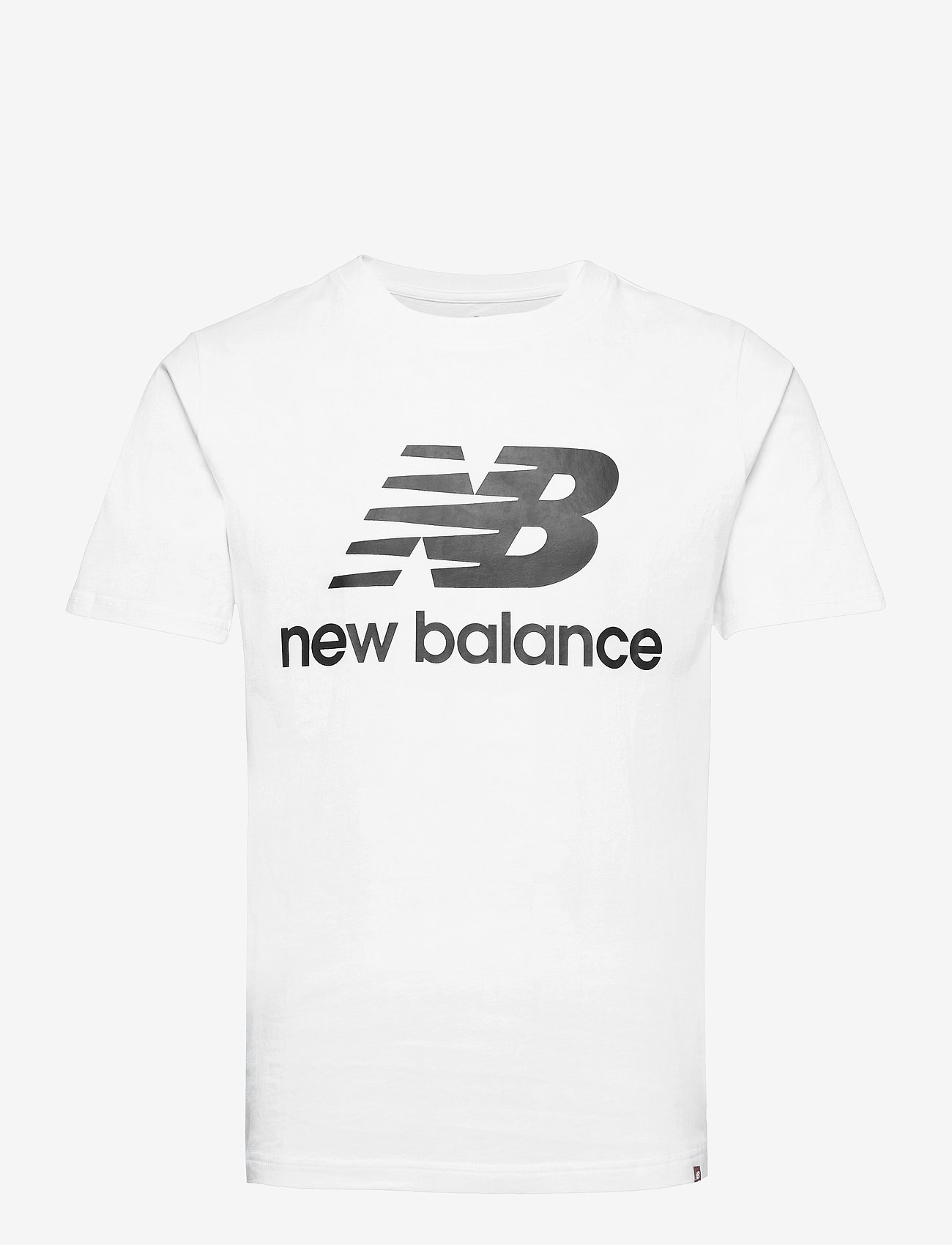 new balance essentials stacked logo tee