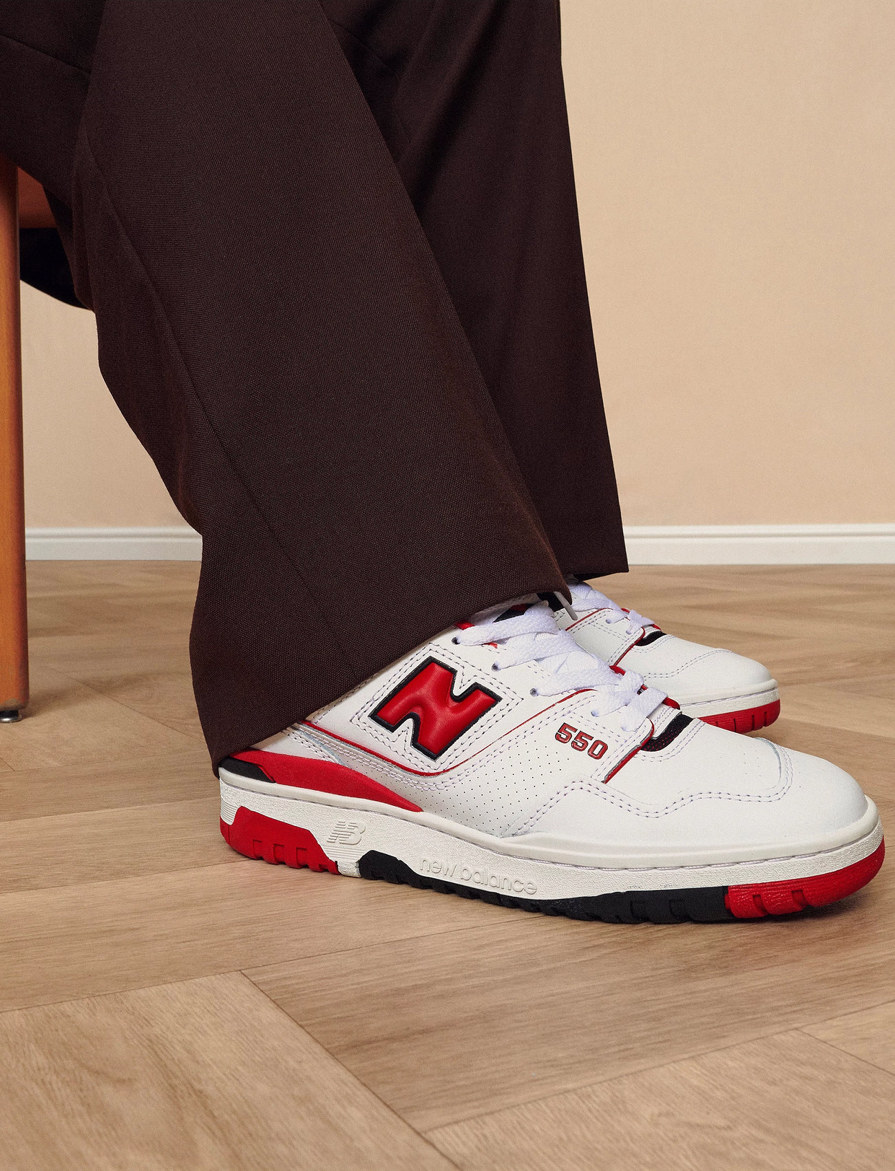 New Balance New Balance 550, 45, White, Sport Sneakers > Sport Low Top Sneakers, Herre