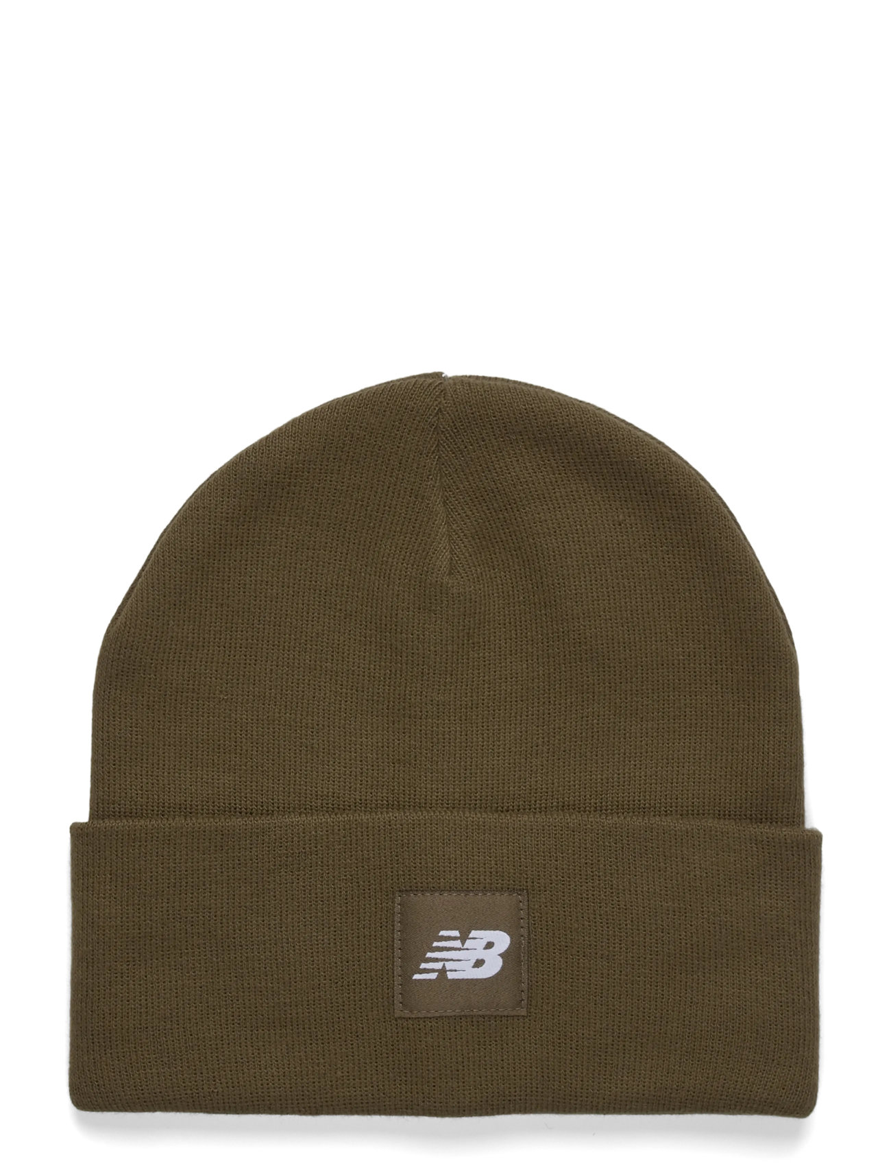 NEW BALANCE Cuffed Pudelmütze Flying Nb Logo Khaki - One Size - Damen
