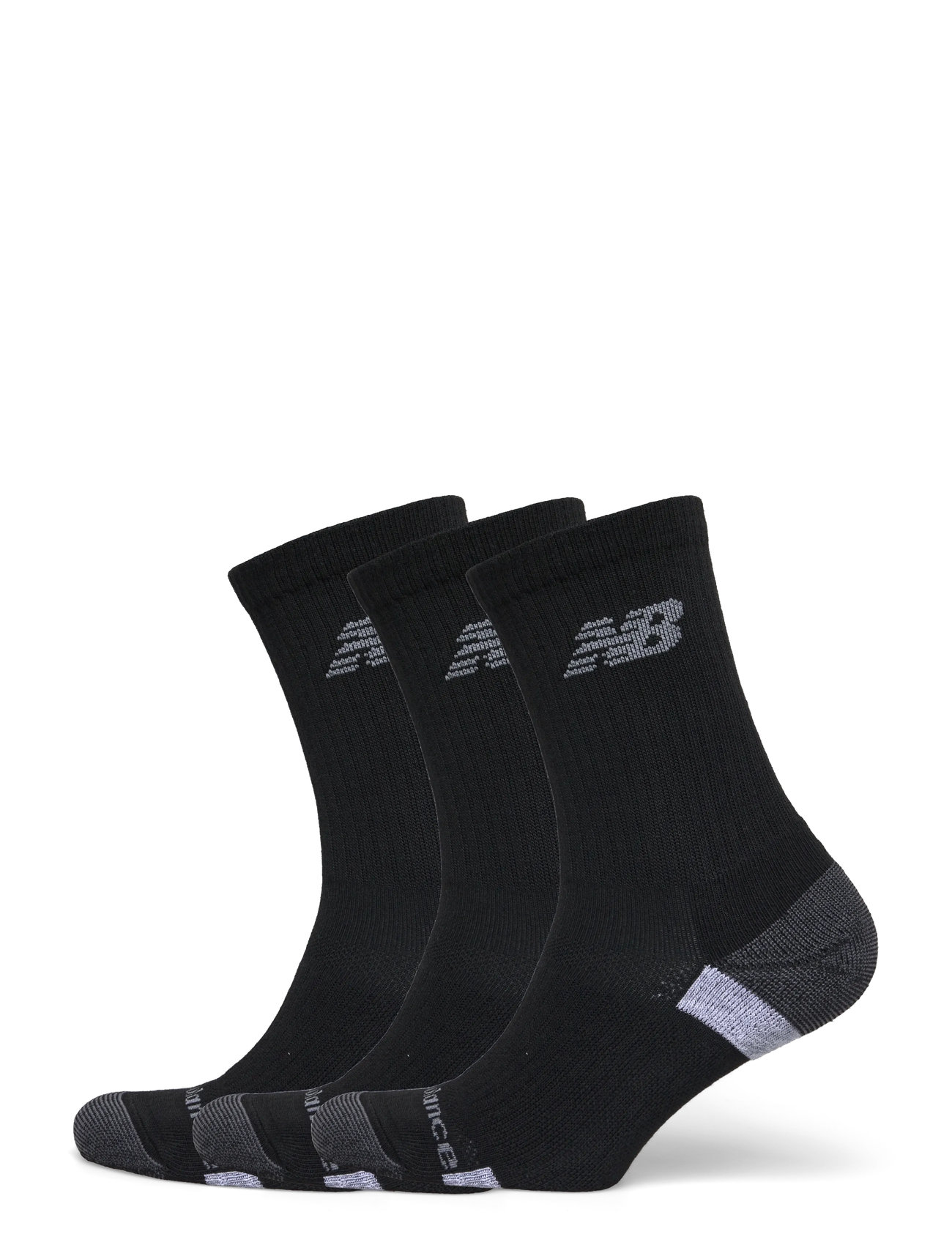 New Balance Performance Cushioned Crew 3 Pack, S, Black, Sport Clothing > Sport Socks, Dame