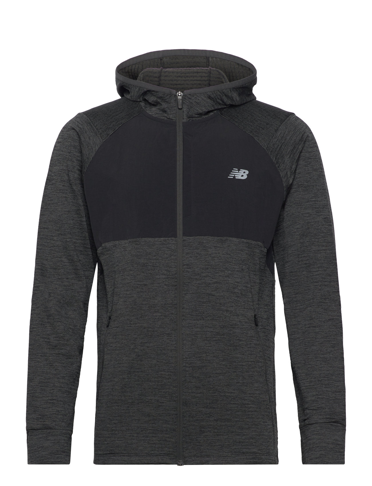 New Balance Heat Grid Hooded Full Zip Svart