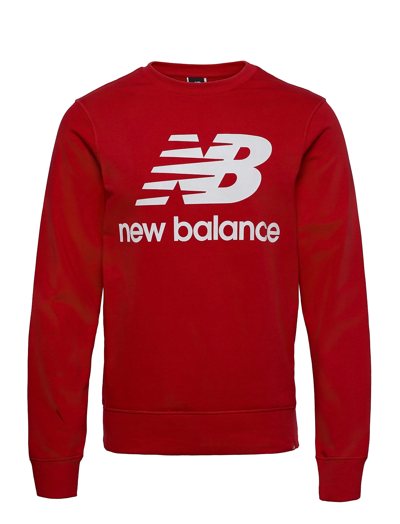 Nb Essentials Stacked Logo Crew Svetari Collegepaita Punainen New Balance
