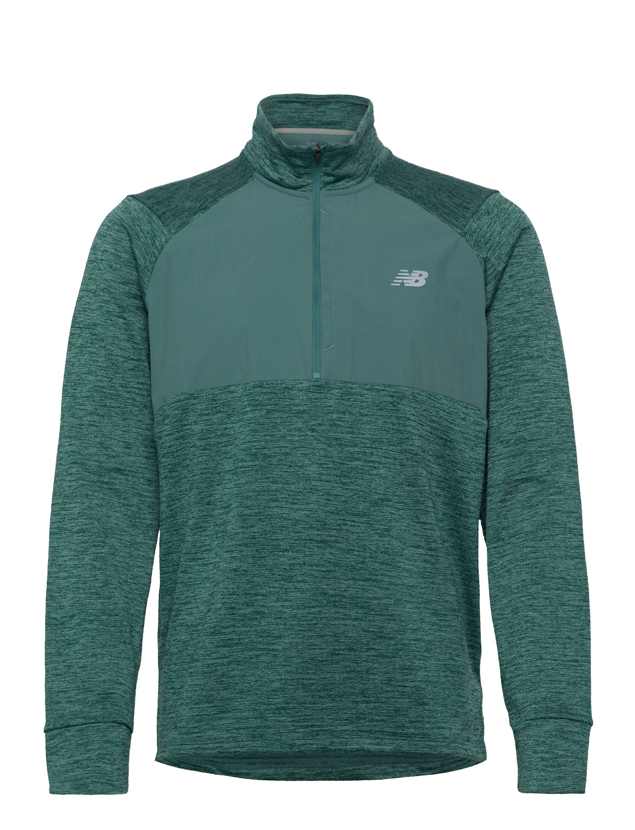 New Balance Athletics Heat Grid 1/2 Zip Grön