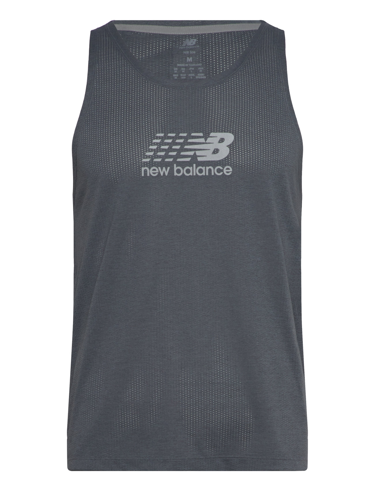 New Balance Athletics Reflective Graphic Singlet Grå