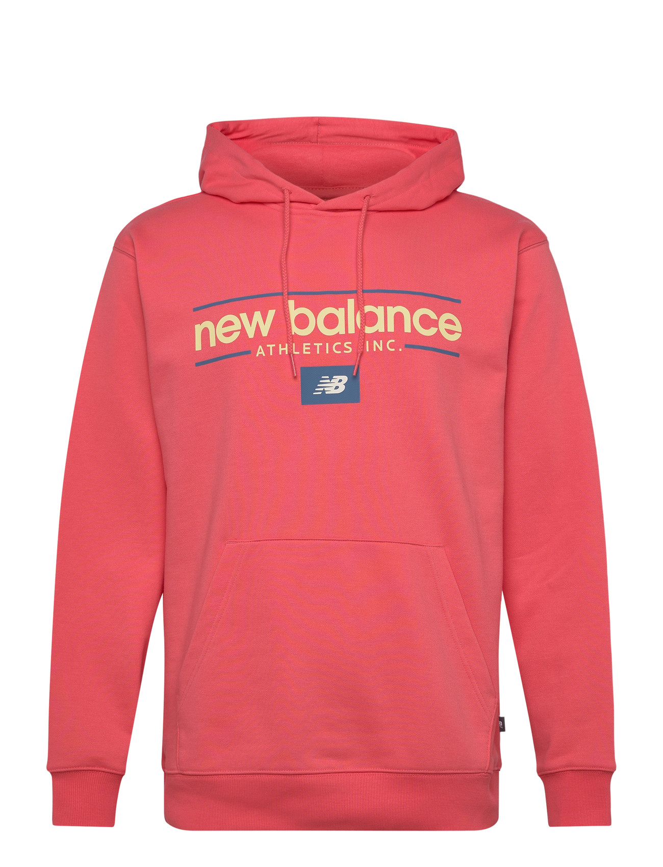 NEW BALANCE Relaxed Linear Athletics Hoodie Coral - XL - Herren