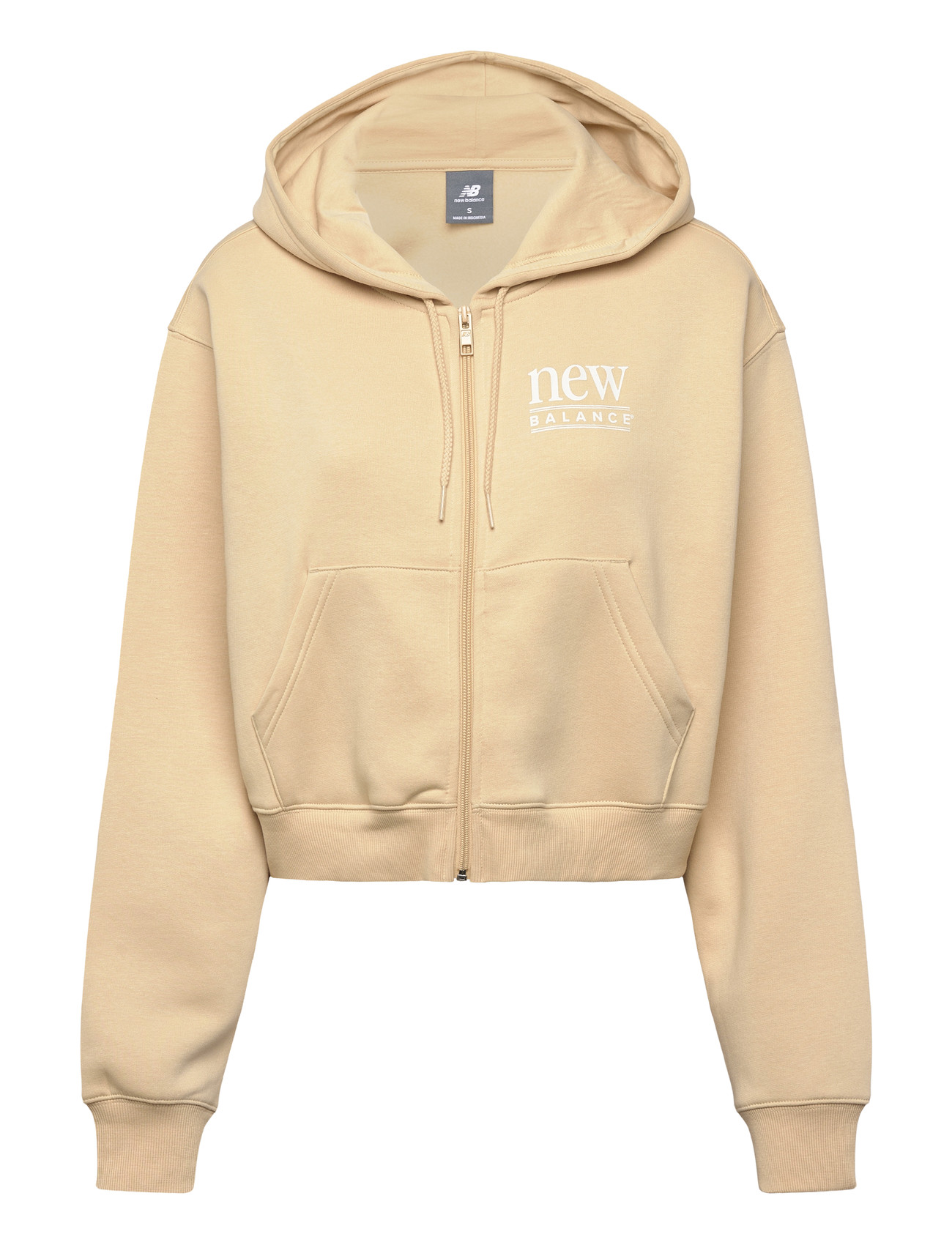 New Balance Reimagined Fleece Full Zip, L, Yellow, Sport Sweatshirts & Hoodies > Sport Hoodies, Dame