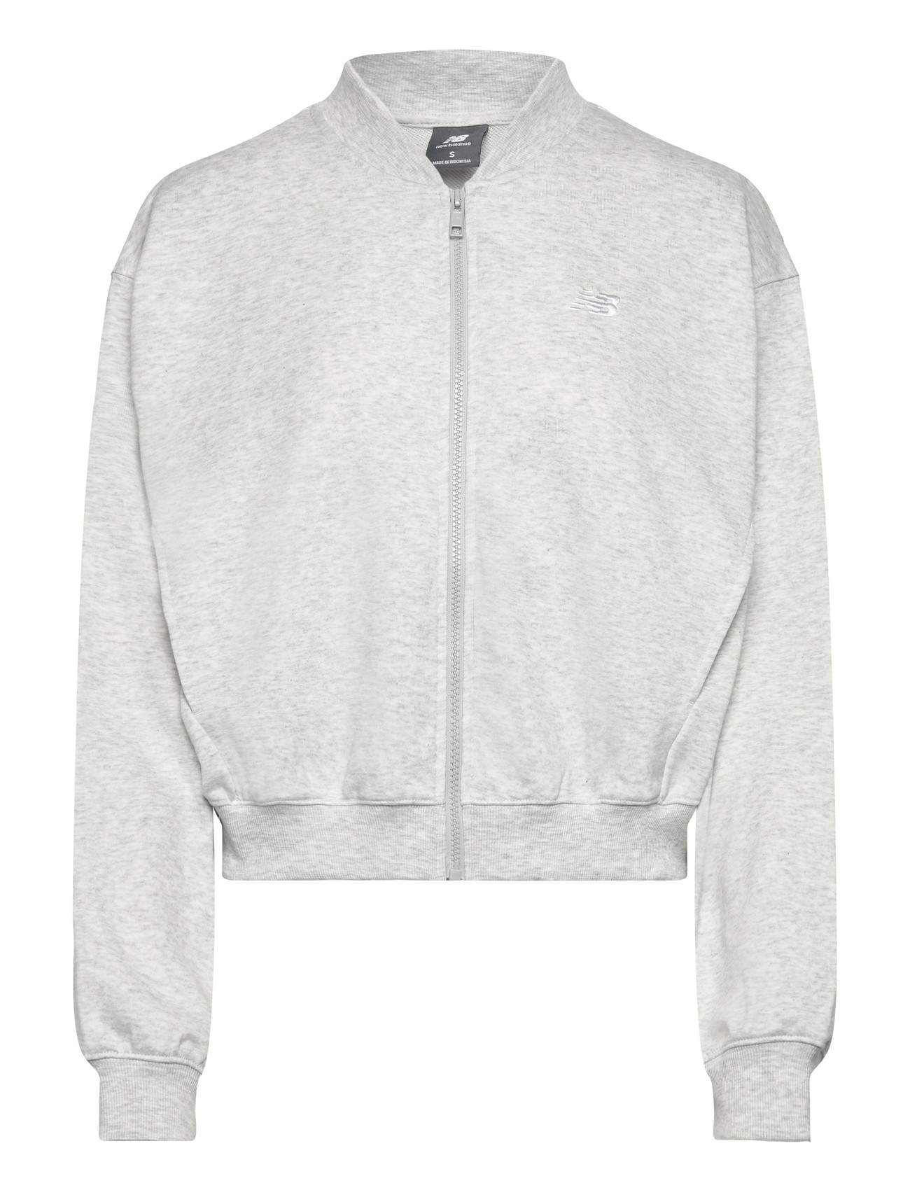 New Balance French Terry Bomber, XS, Grey, Sport Jackets > Sport Casual Jackets, Dame