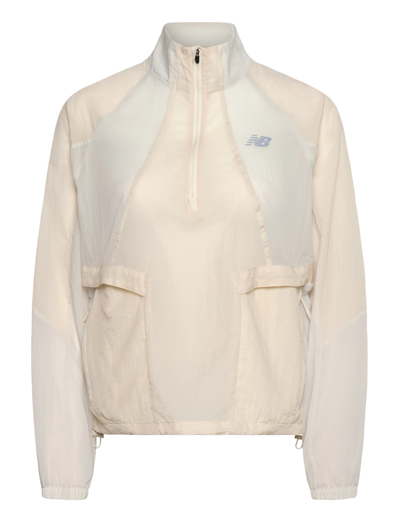 New Balance Better Run Water Resistant Jacket, L, Cream, Sport Jackets > Sport Anoraks, Dame