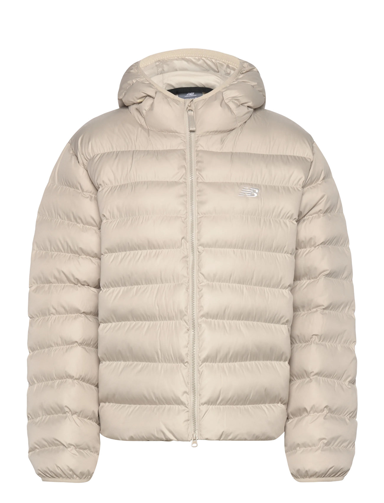 New Balance Sport Essentials Hooded Puffer Jacket, M, Cream, Sport Jackets > Sport Padded Jackets, Dame