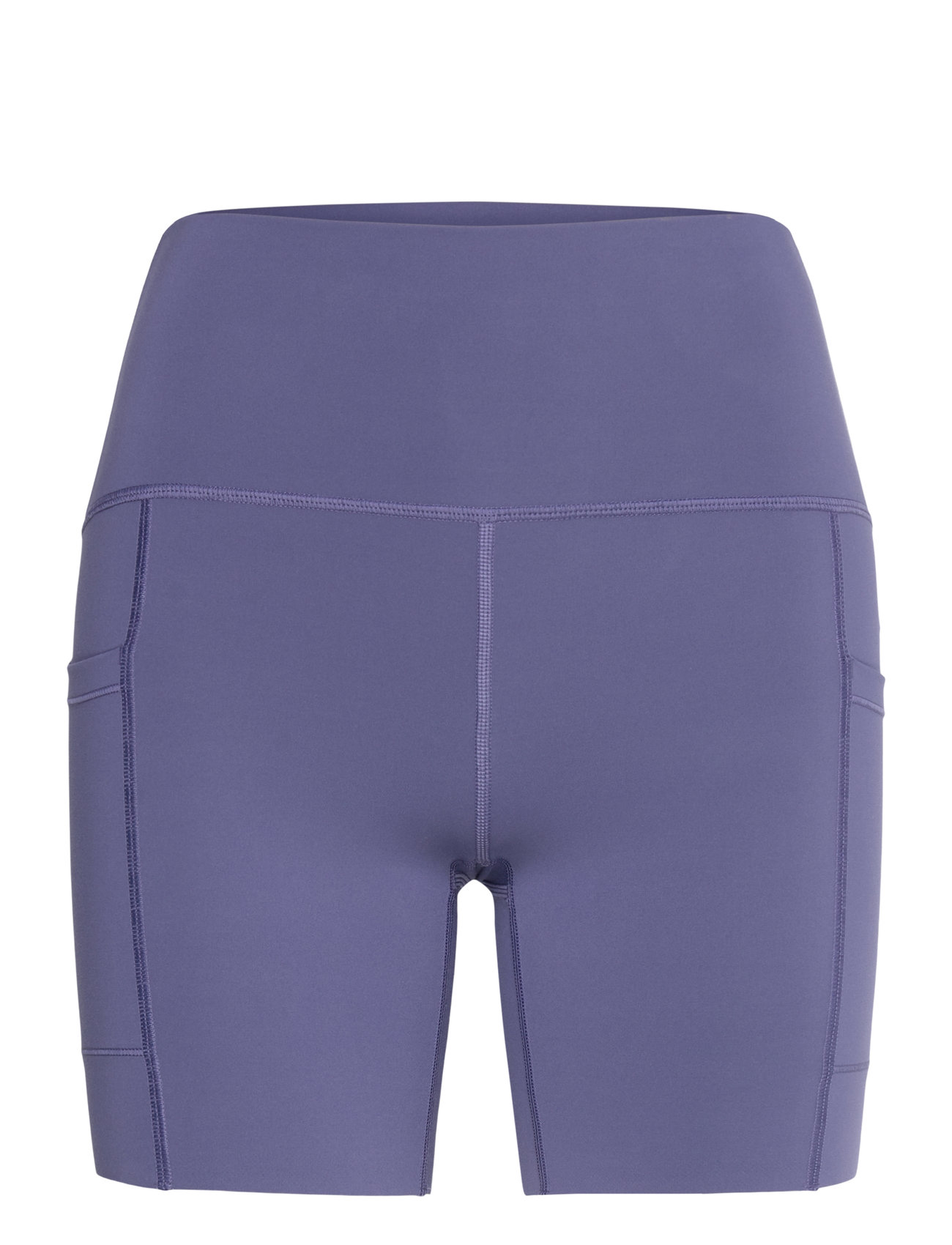 New Balance Nb Sleek Pocket High Rise Short 6" Lila