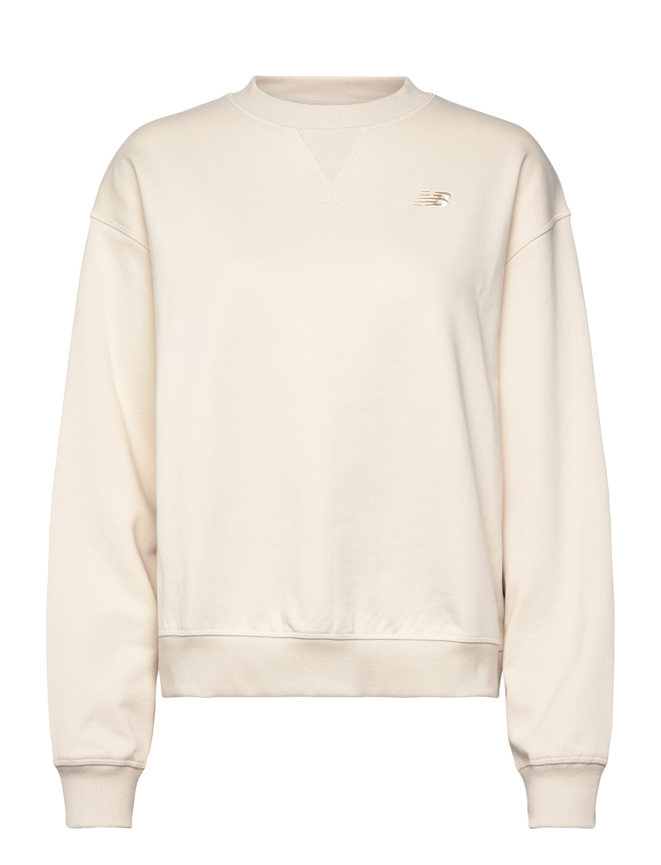New Balance Athletics French Terry Crew, XL, Cream, Sport Sweatshirts & Hoodies > Sport Sweatshirts, Dame