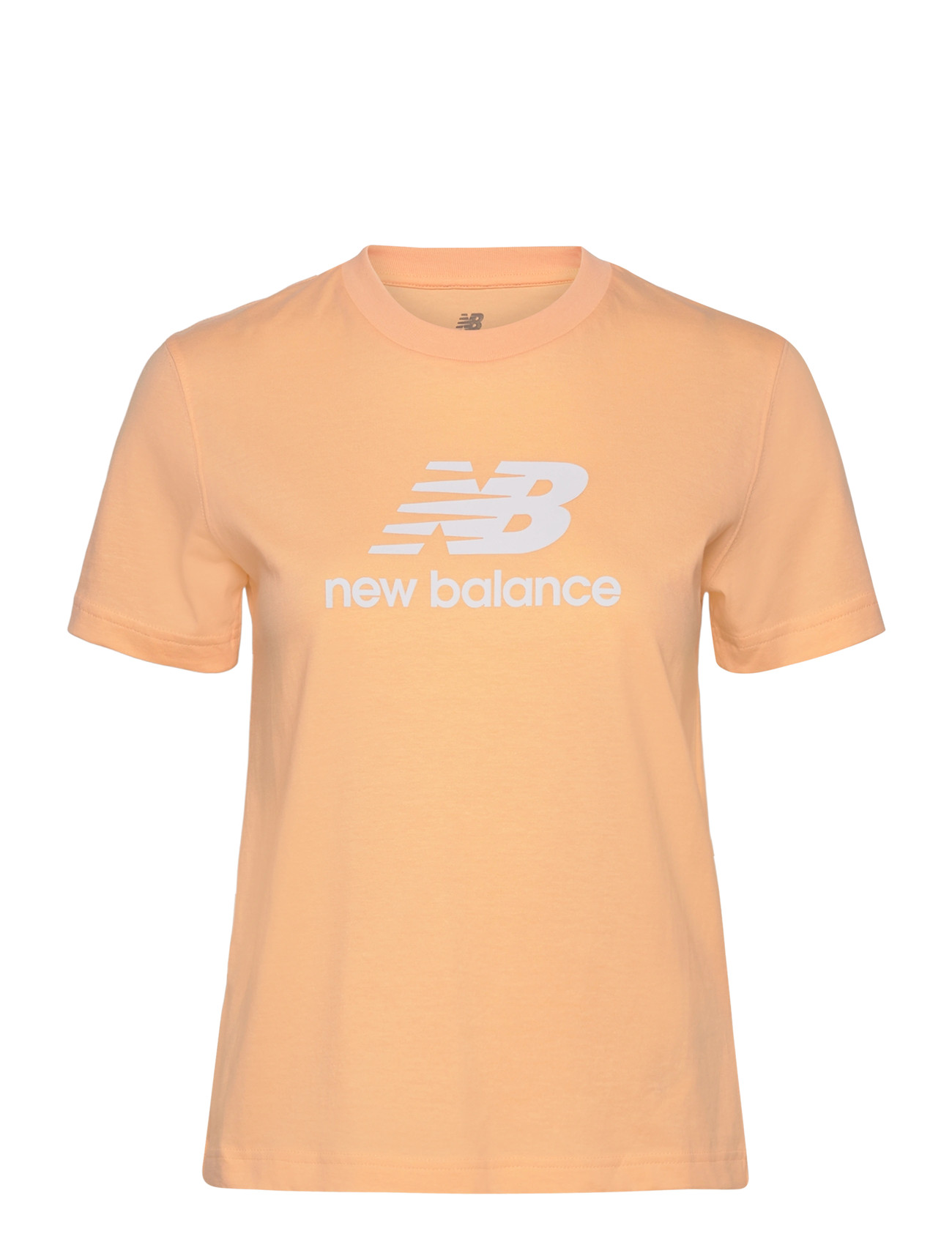 NEW BALANCE Sport Essentials Jersey Logo T-Shirt Orange - XS - Damen