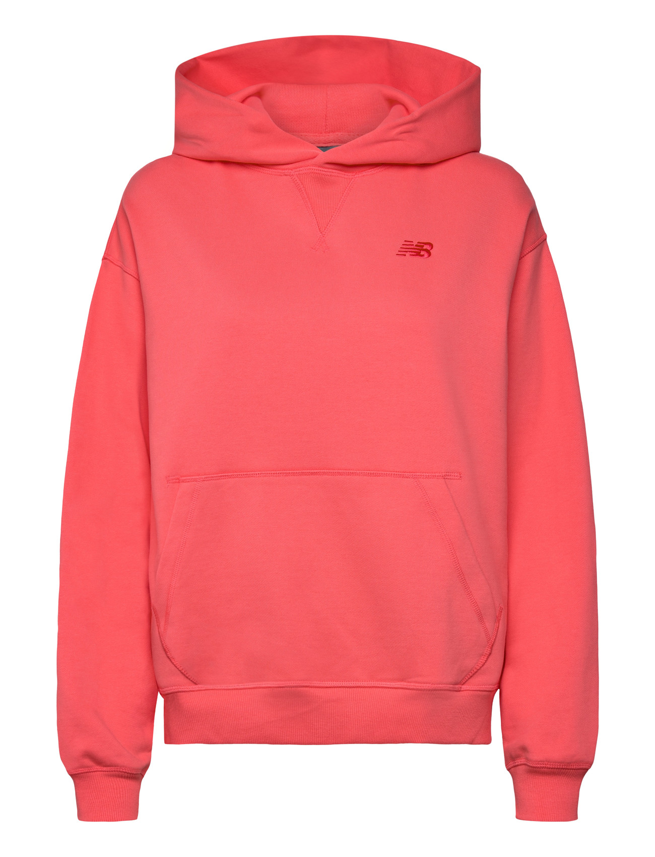 NEW BALANCE Athletics French Terry Hoodie Coral - L - Damen