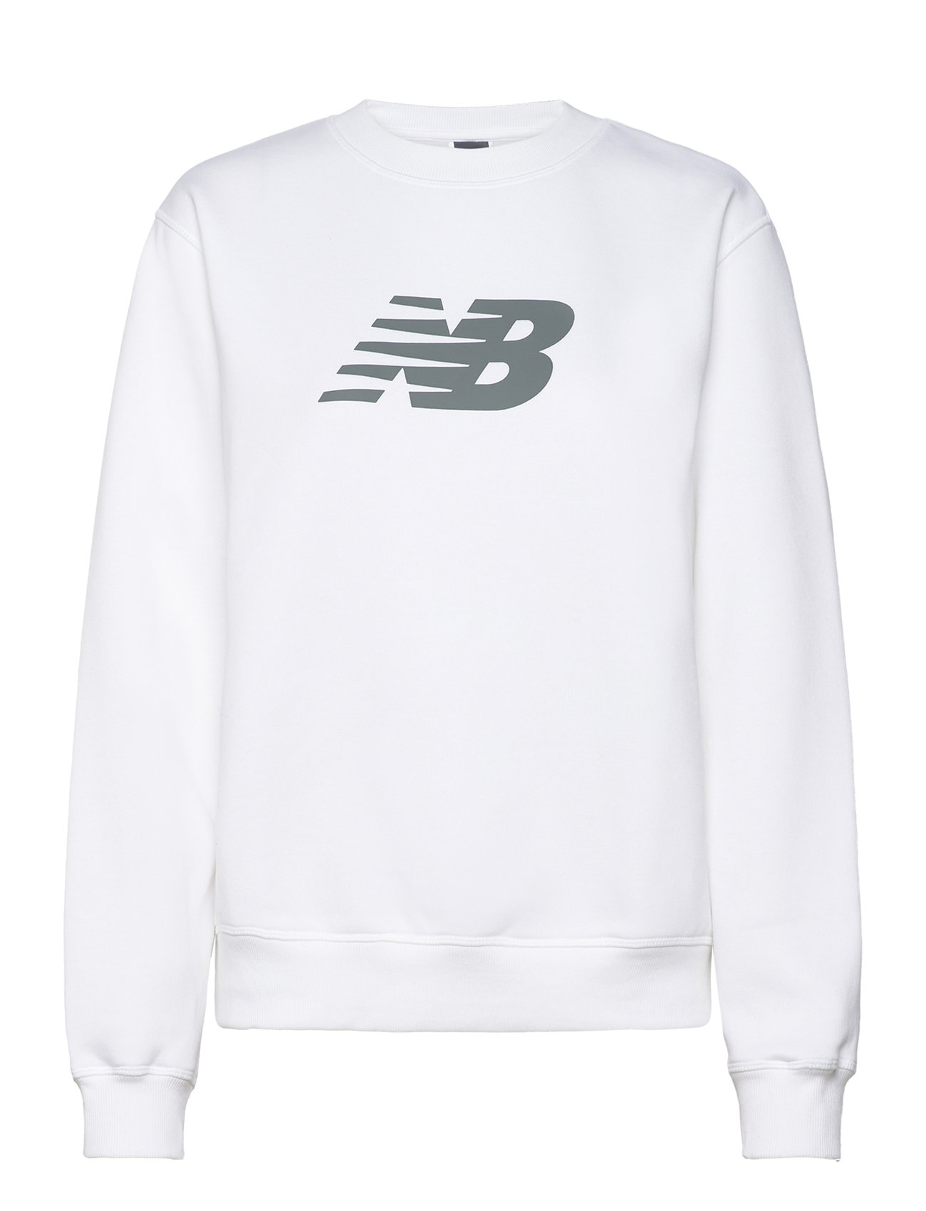 Sport Fleece Logo Crew Sport Women Sport Clothing Sport Sweatshirts & Hoodies Sport Sweatshirts White New Balance