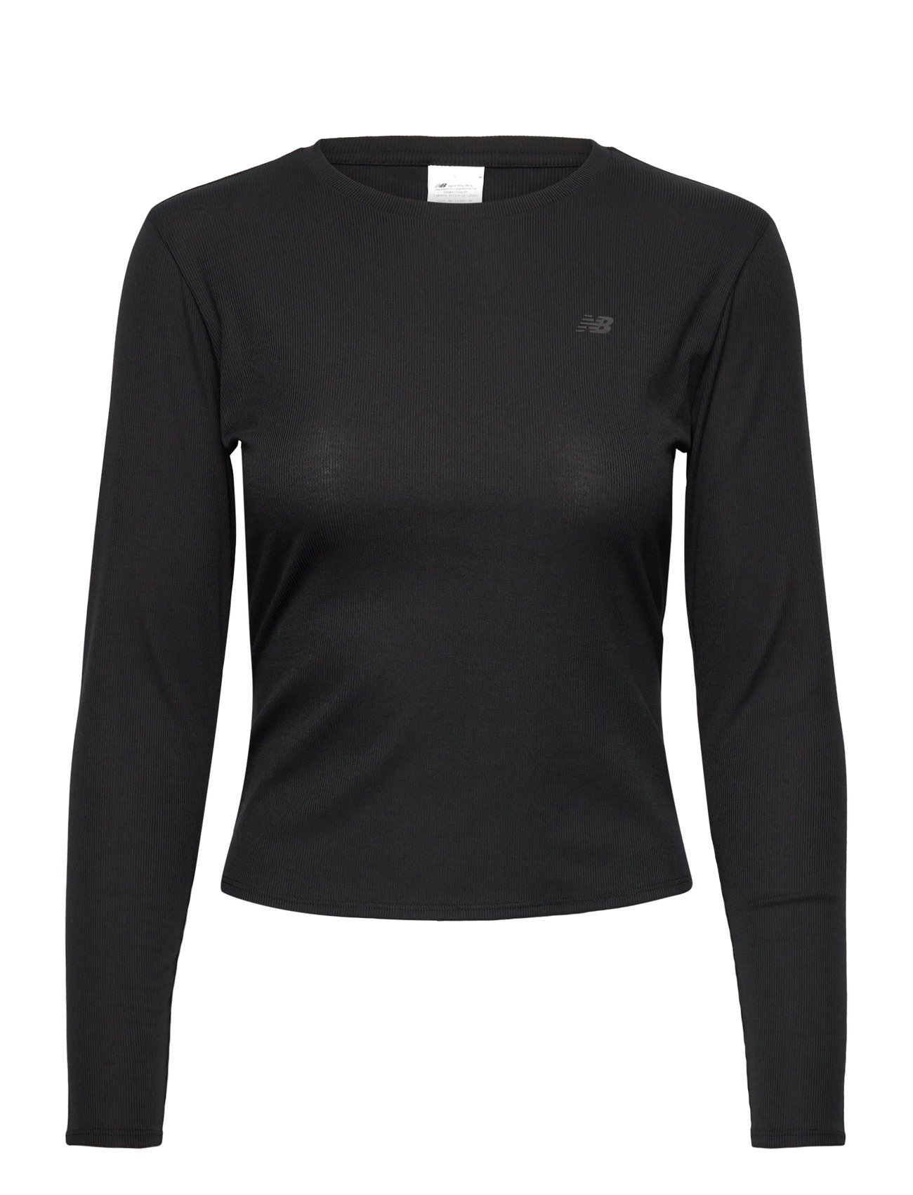 NEW BALANCE Micro-Rib Lange Ärmel Schwarz - XL - Damen