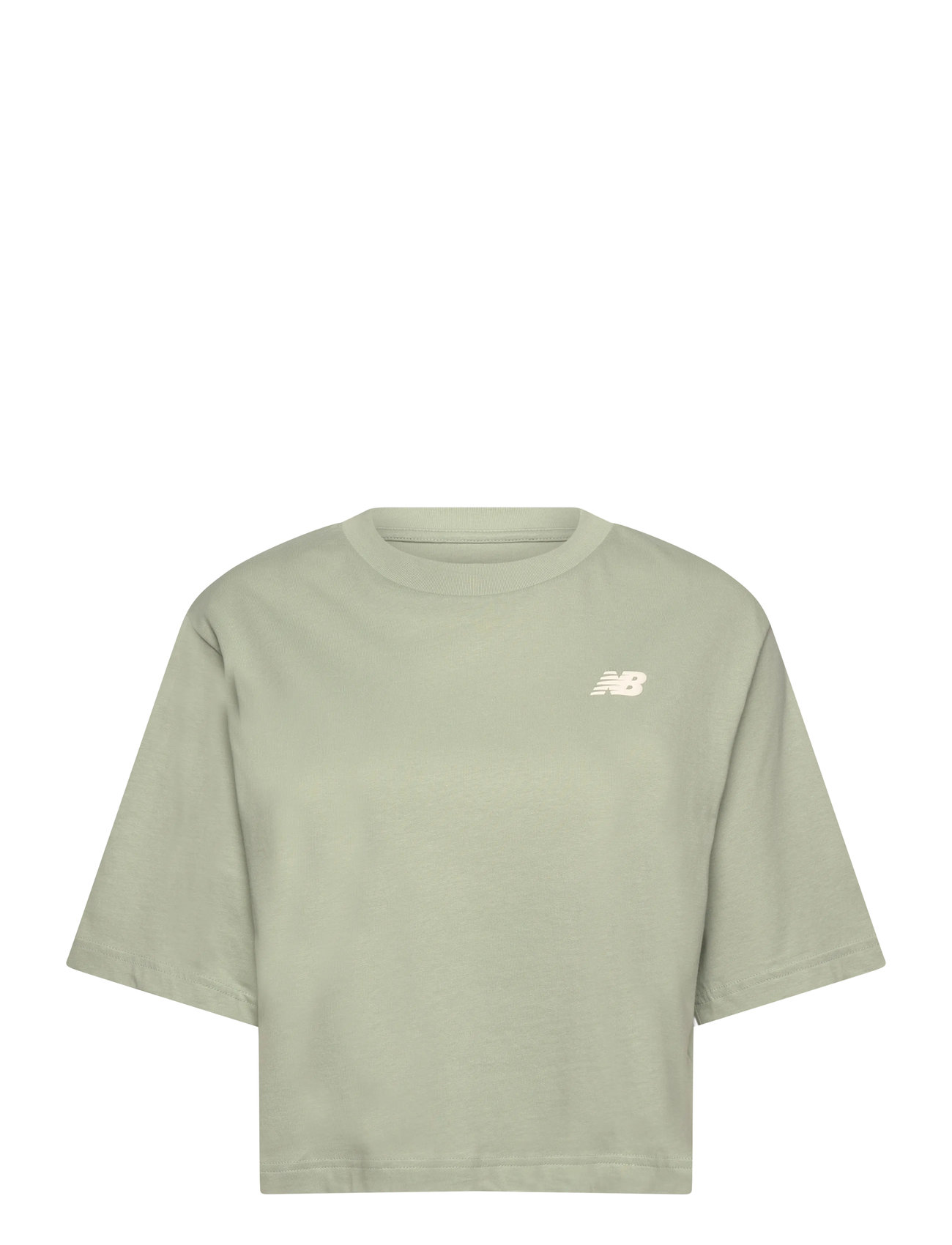 NEW BALANCE Linear Heritage Relaxed T-Shirt Grün - L - Damen