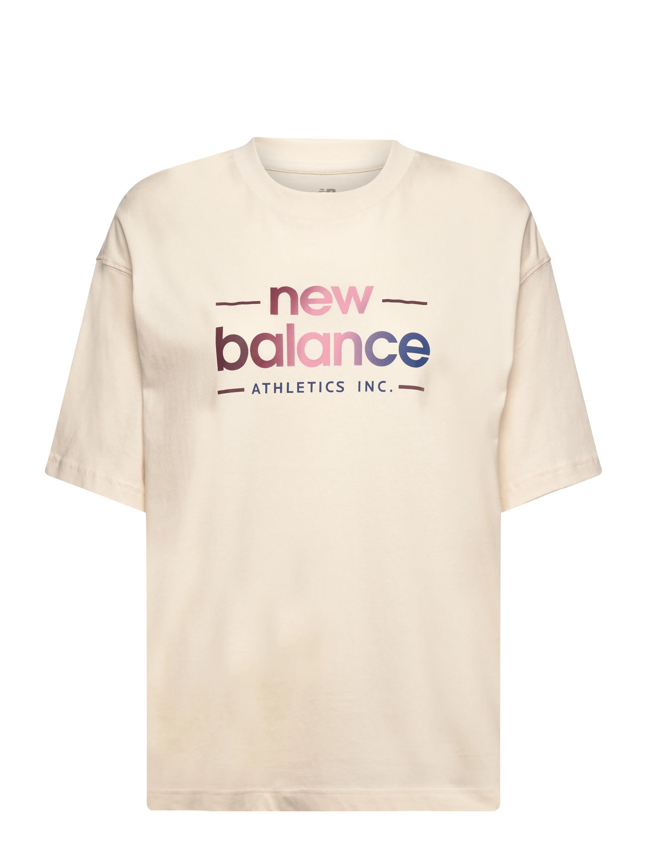NEW BALANCE Reimagined Oversized T-Shirt Cream - S - Damen
