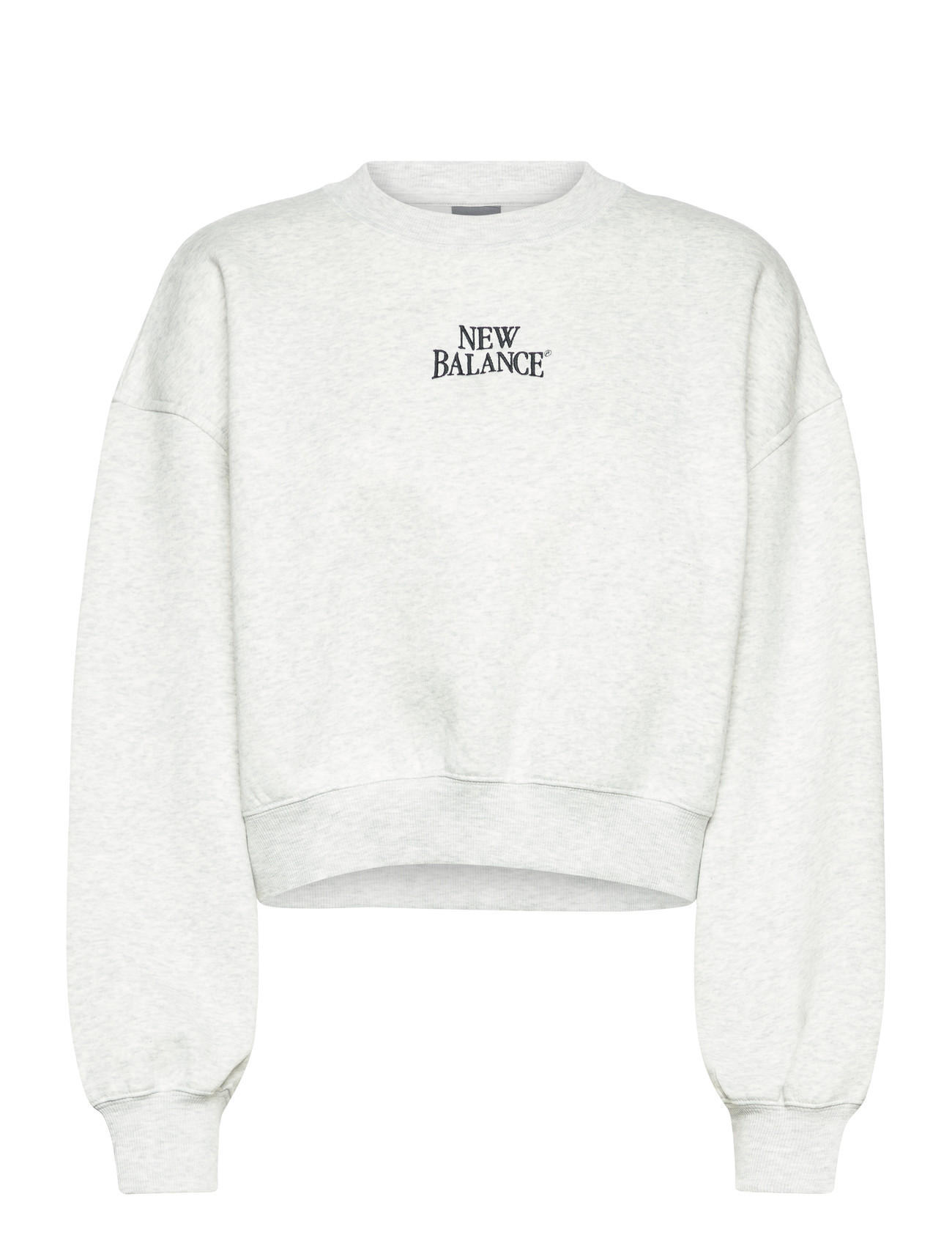 New Balance Linear Heritage Fleece Crew, S, Grey, Sport Sweatshirts & Hoodies > Sport Sweatshirts, Dame