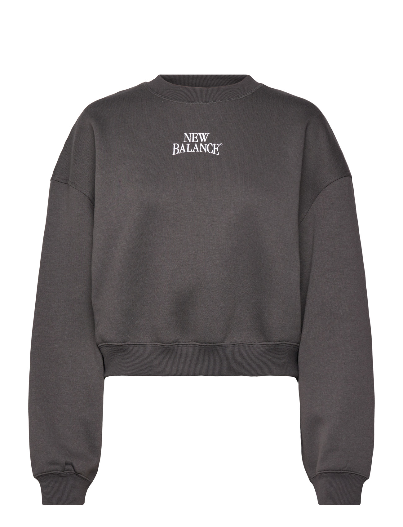 New Balance Linear Heritage Fleece Crew, XS, Grey, Sport Sweatshirts & Hoodies > Sport Sweatshirts, Dame