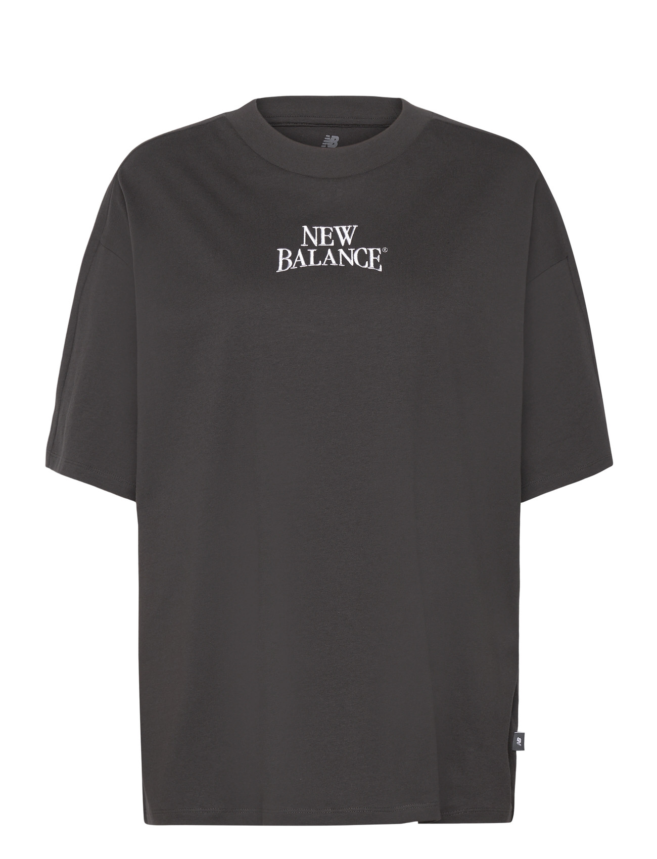 New Balance Linear Heritage Oversized T-Shirt, XS, Grey, Sports Overdele & T-shirts > Sport T-shirts, Dame